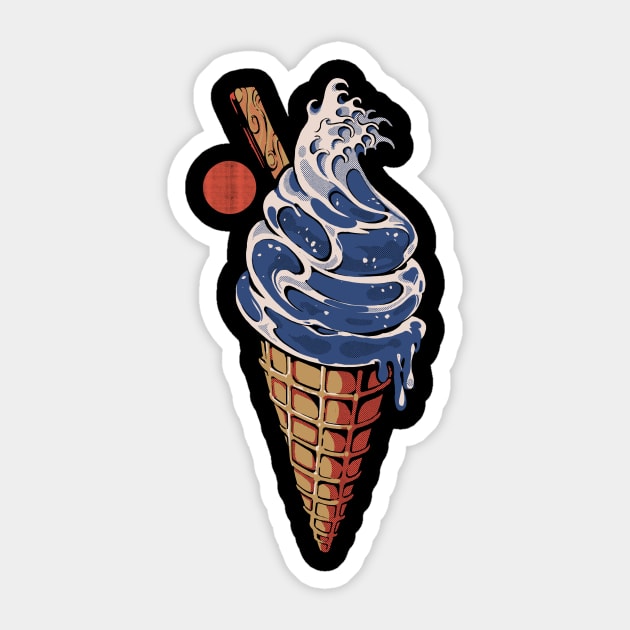 Great Ice cream Sticker by Ilustrata